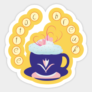 Coffee and cream Sticker